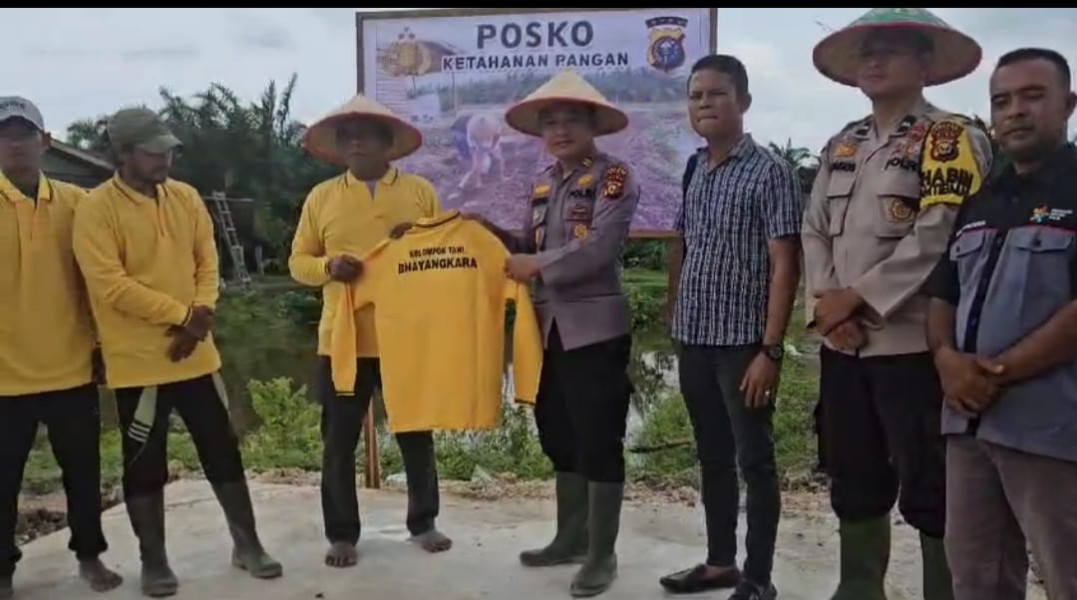 Polsek Koto Gasib Bentuk Kelompok Tani Bhayangkara, Dukung Ketahanan Pangan Nasional