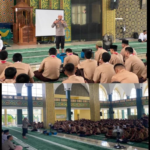 Pesantren Kilat Ramadhan 1444 H, Kapolres Pelalawan Narasumber Didepan 600 Siswa SMAN Bernas