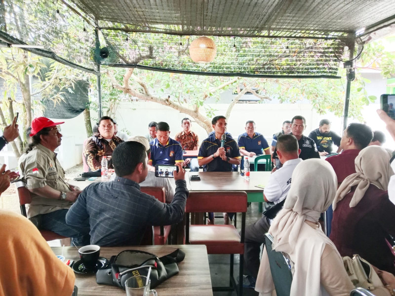 Kapolres Baru Rohul Gelar Coffee Morning, Pererat Hubungan Dengan Wartawan