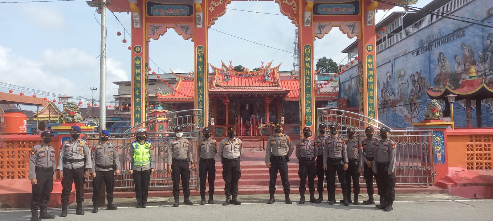 Polres Siak Kerahkan Puluhan Personel Untuk Mengamankan Puncak Tahun Baru Imlek