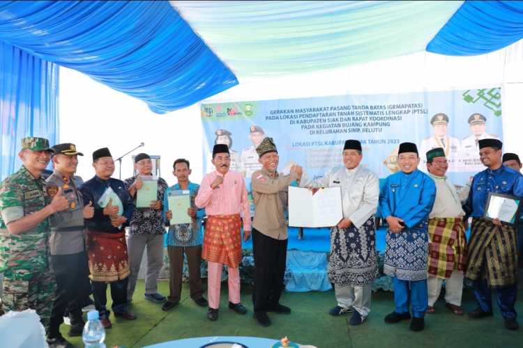 Alfedri berharap Gema Patas Mempercepat Penyelesaian Program PTSL di Kabupaten Siak