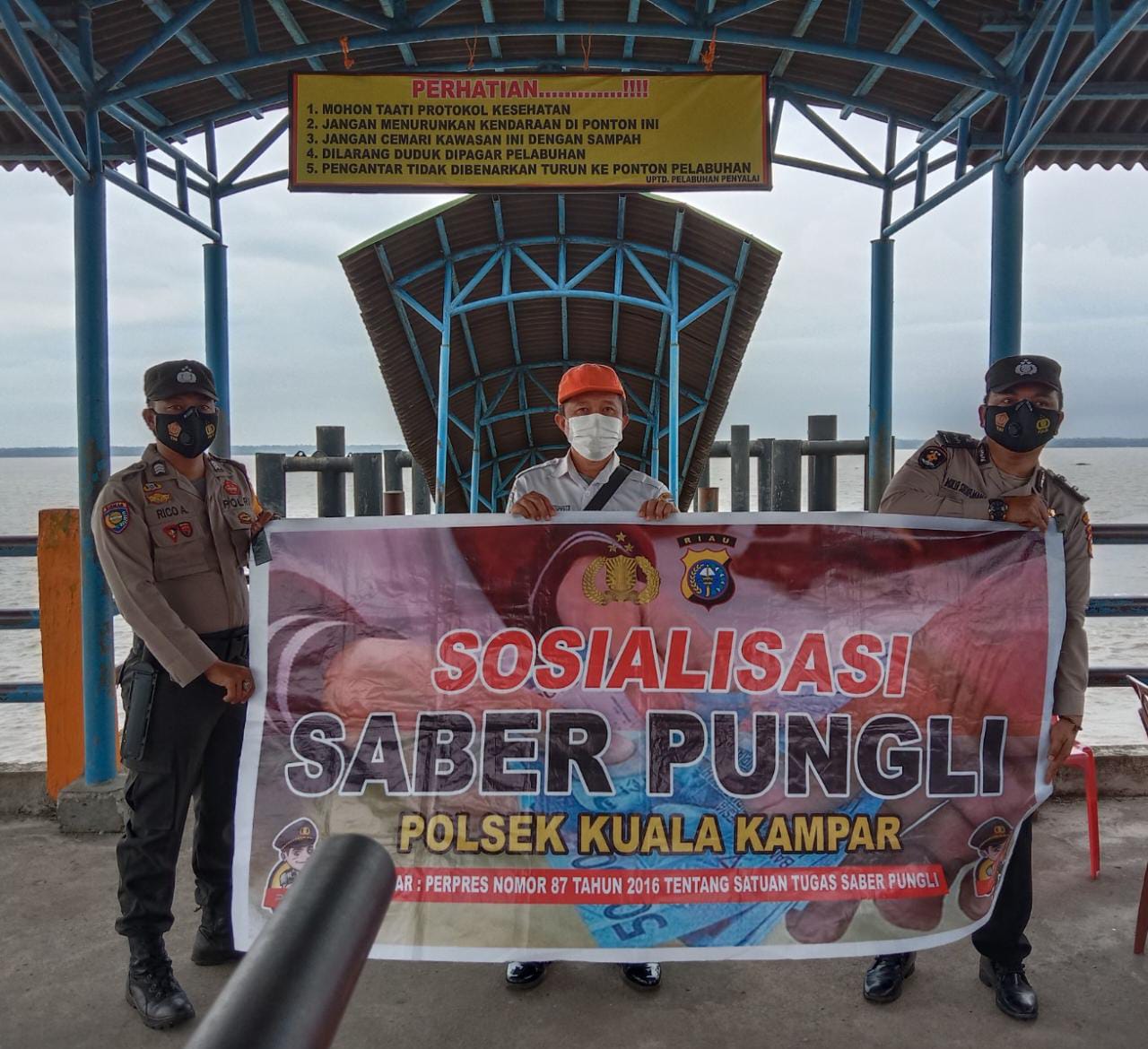 Polsek Kuala Kampar Sosialisasi Perpres Nomor 87 Tahun 2016 Tentang Satgas Saber Pungli