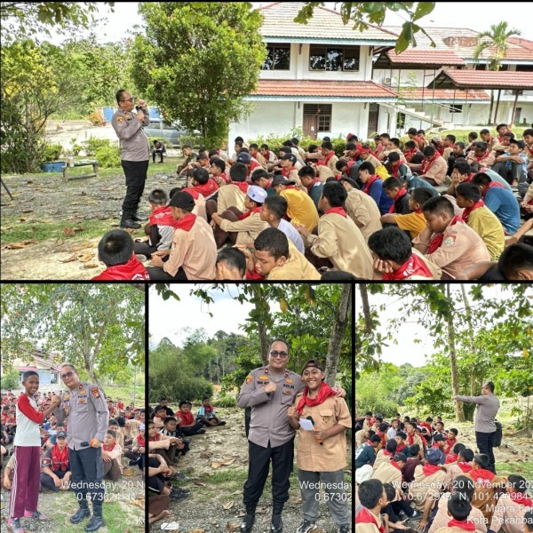 Secara Masif, Polsek Minas Sosialisasi Bahaya Narkoba Dan Cegah Bulliying