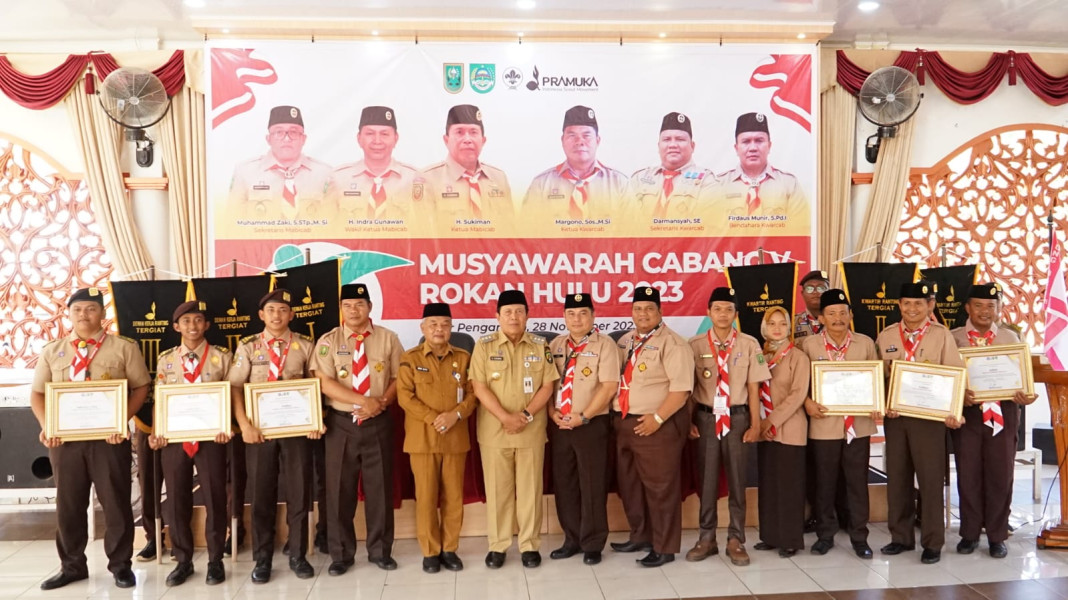 Muscab Pramuka Ke-5 Tahun 2023 Secara Resmi Dibuka Oleh Bupati Rohul