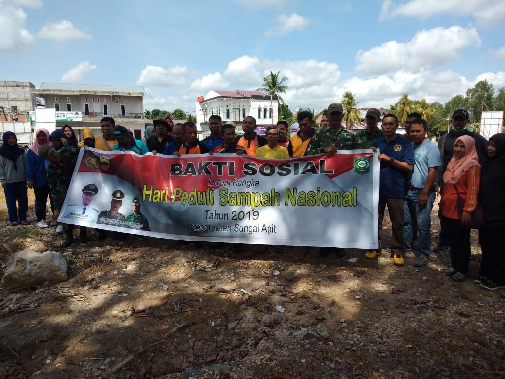 Peringati Hari Sampah Nasional 2019, Kecamatan Sungai Apit dan Upika Aksi Goro Bersama.
