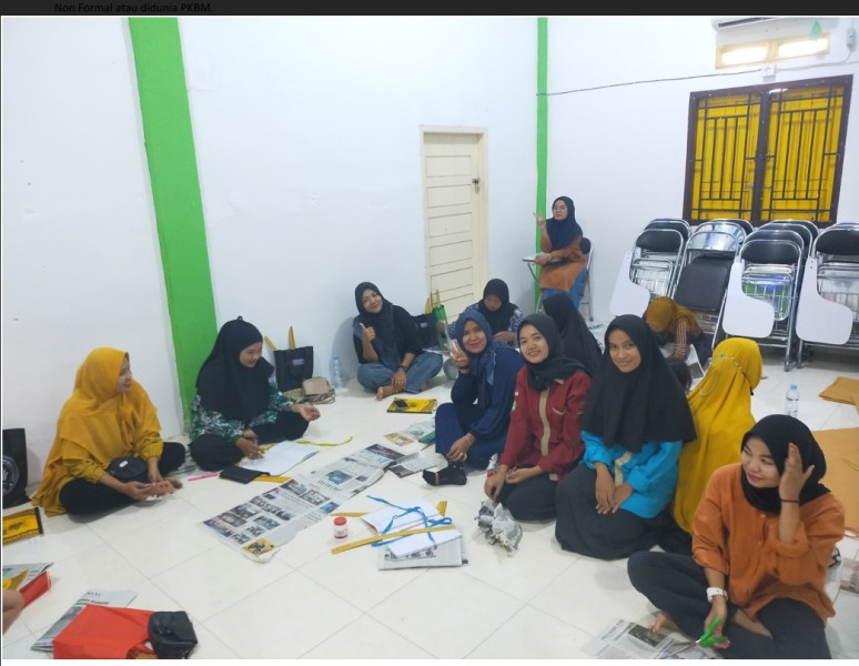Mahasiswa  MBKM Bina Desa/Magang Universitas Riau 2023 Berpartisipasi Dalam Program Pendidikan Non Formal di PKBM Mutiara Kampar Desa Sawah Kec. Kampar Utara Kab. Kampar Prov. Riau