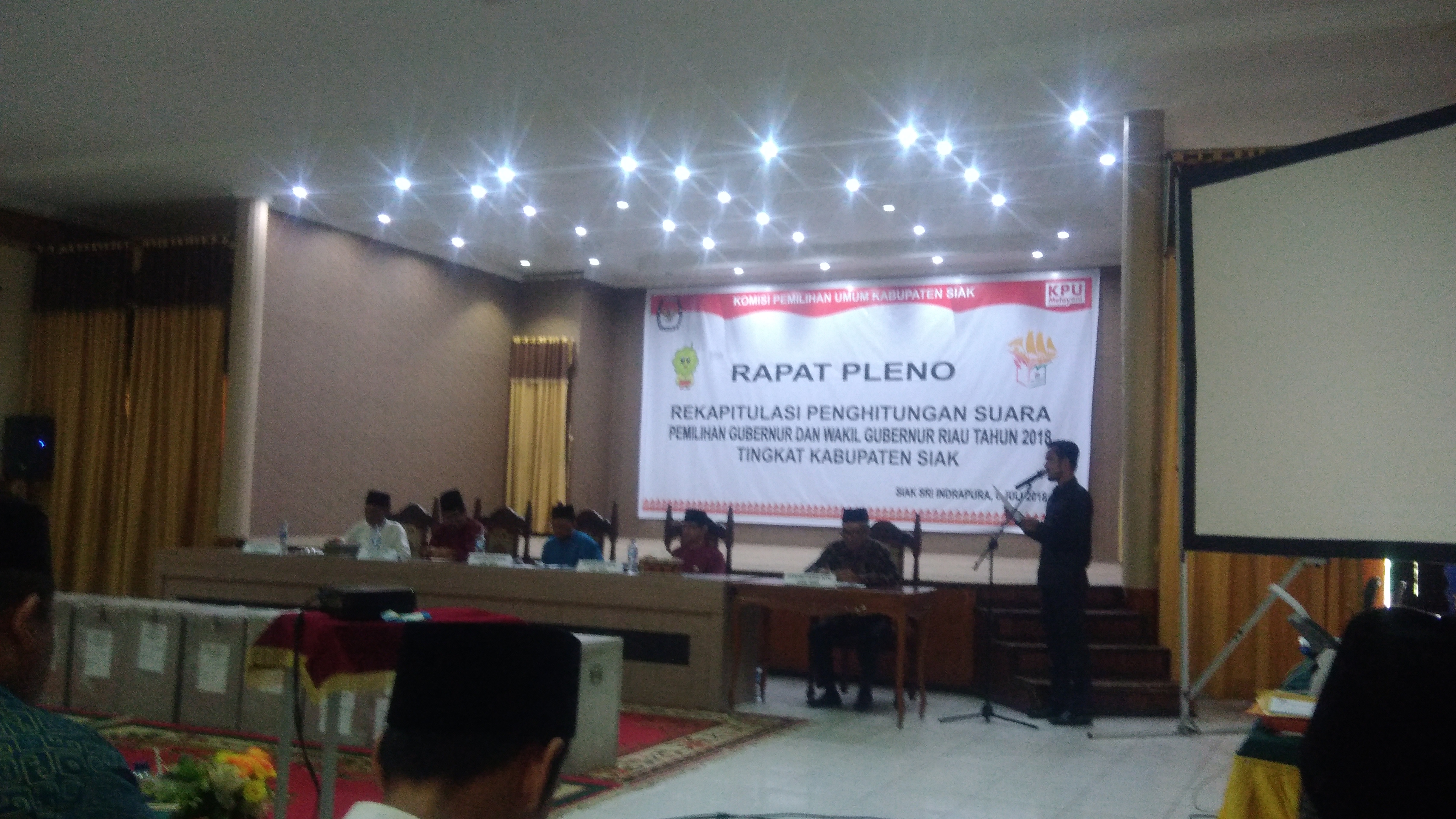 Hasil Pleno KPUD Siak, Syamsuar - Edi Nasution Raih 69,22 Persen Suara di Kabupaten Siak