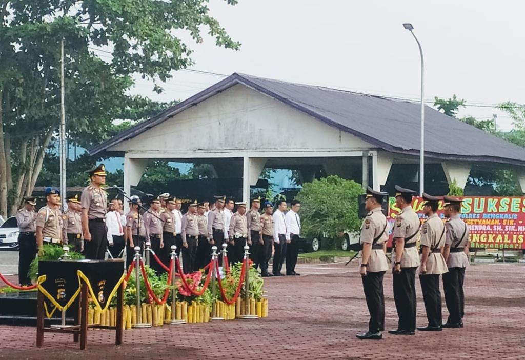 Sertijab Wakapolres Dan Kapolsek di Polres Bengkalis Berjalan Lancar