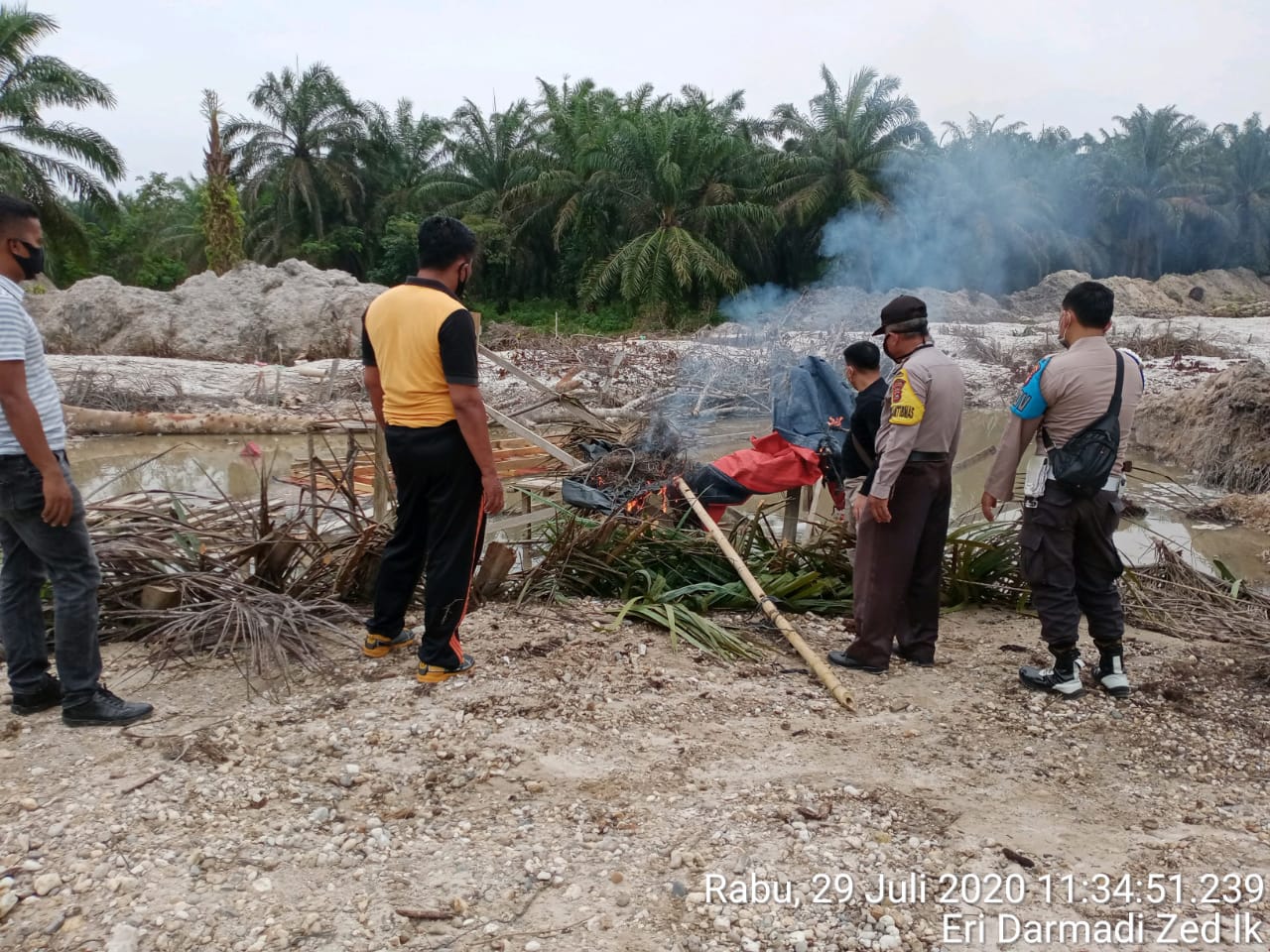 Polsek Singingi Laksanakan Pencegahan Penambangan Emas Tanpa Izin (PETI)