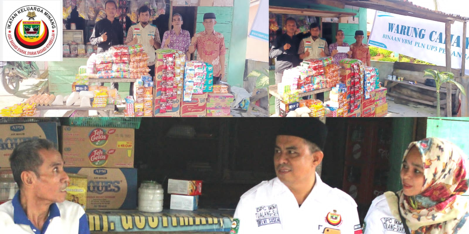 YBM PLN UP3 Pekanbaru Berikan Bantuan Penambahan Modal Usaha Kedai Harian Warga IKM Tualang