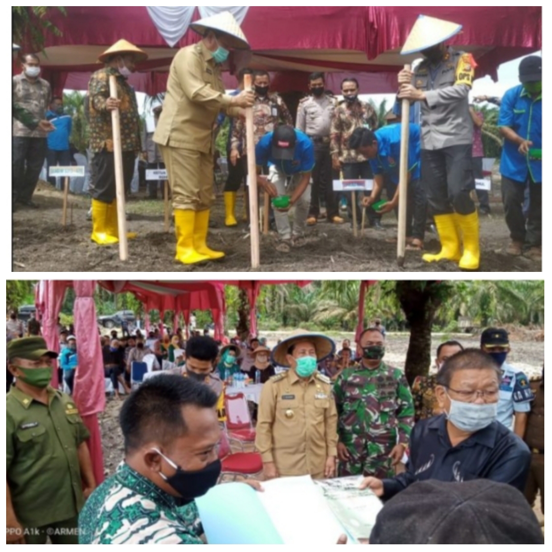 Bupati Rohul Dan Kapolres Launching Peogram Jaga Kampung Di Desa Rantau Sakti