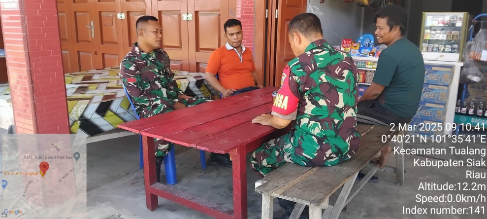 Koramil 04/Perawang Aktif Sosialisasi Kesehatan dan Kebersihan Lingkungan kepada Masyarakat -