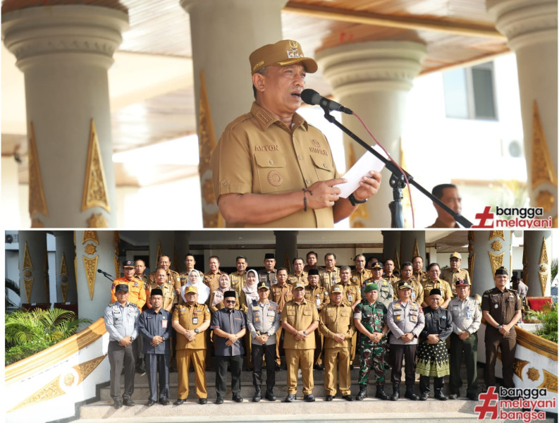 Bupati Rokan Hulu Pimpin Apel Kesiapsiagaan Karhutla 2025: Tegaskan Sinergi Semua Pihak Bupati Rokan Hulu Pimpin Apel Kesiapsiagaan Karhutla 2025: Tegaskan Sinergi Semua Pihak