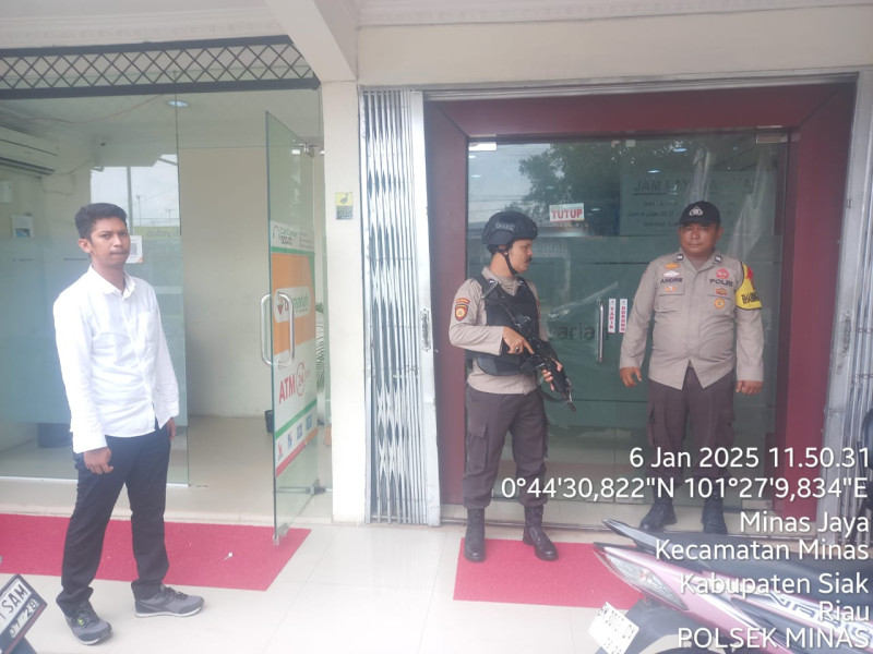 Jaga Keamanan Wilayah, Polsek Minas Tingkatkan Patroli Disejumlah Objek Vital