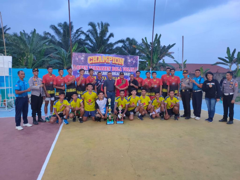 Final Turnamen Volley Ball, Kapolres Rohul: Ini Salah Satu Upaya untuk Membangkitkan Semangat Pemuda/i