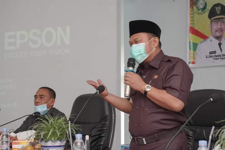 Sambut Era Teknologi Informasi, Bupati Kampar Buka Sosialisasi Aplikasi & Laporan Online 3 Kecamatan