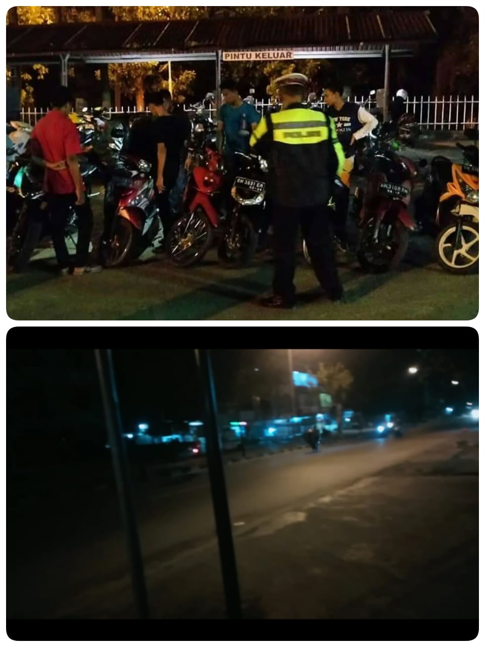Tertibkan Balap Liar Polsek Mandau Patroli Seluruh Ruas Jalan Di Kecamatan Mandau