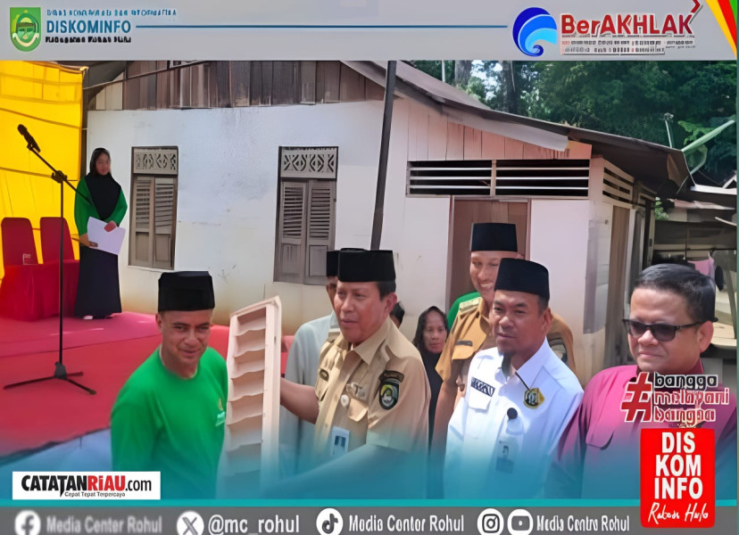 Pemkab Rohul Melalui Baznas Gelar Program Kampung Zakat di Desa Sialang Jaya