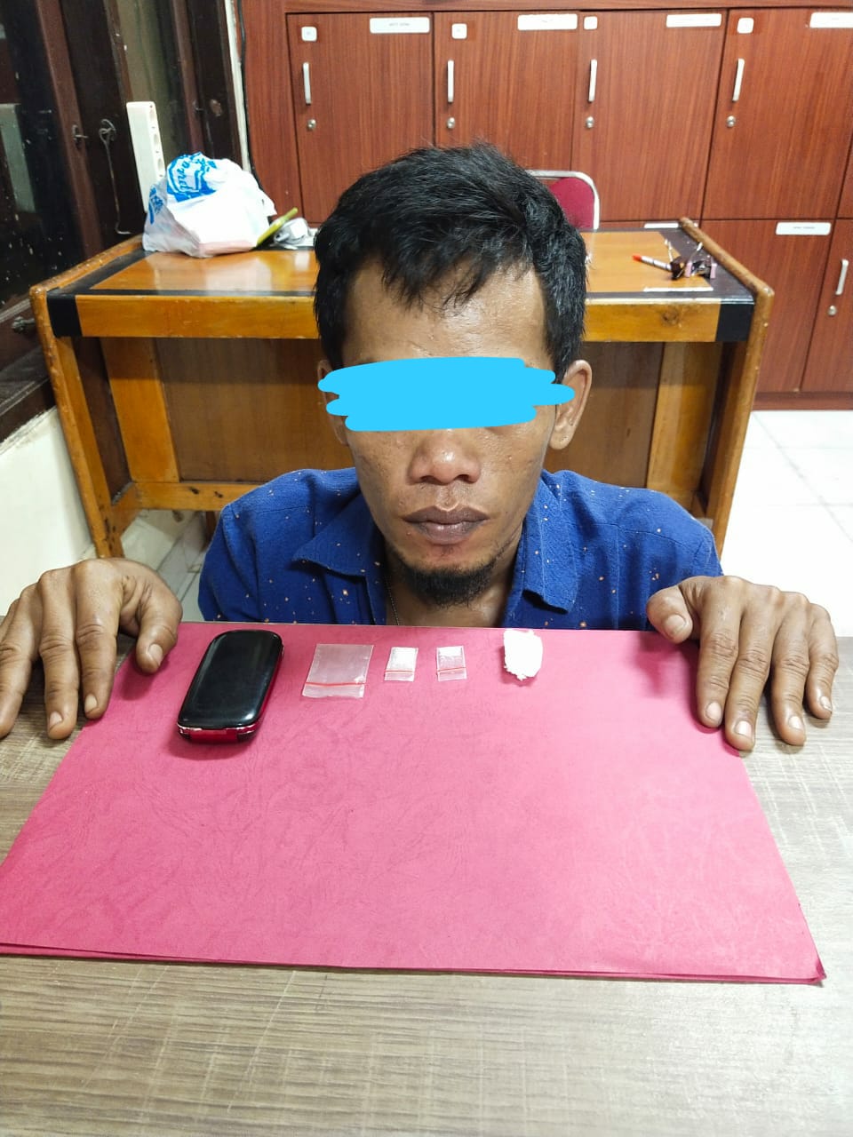 Satres Narkoba Polres Siak Amankan Satu Orang pengedar Narkoba Di Kecamatan Tualang
