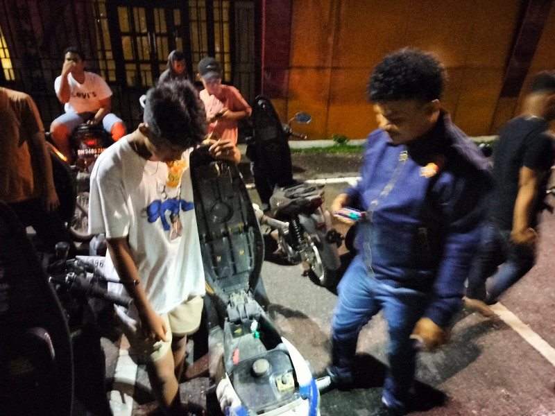 Sasar Pemuda Nongkrong di Stadion Tuanku Tambusai, Kasat Narkoba Ajak Jaga Kamtibmas