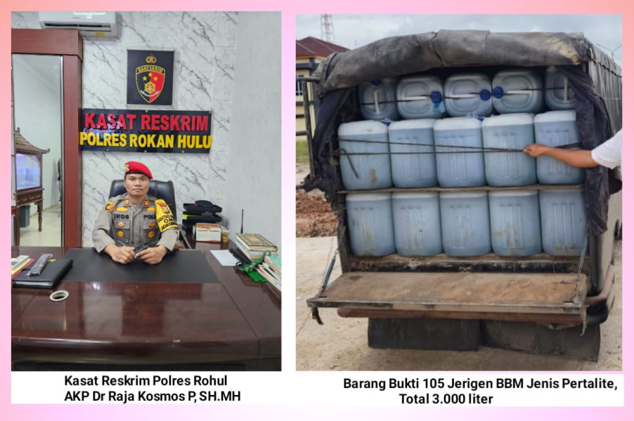 Polres Rohul Ungkap Jaringan Penyelundupan BBM Subsidi, Tiga Ton Diamankan