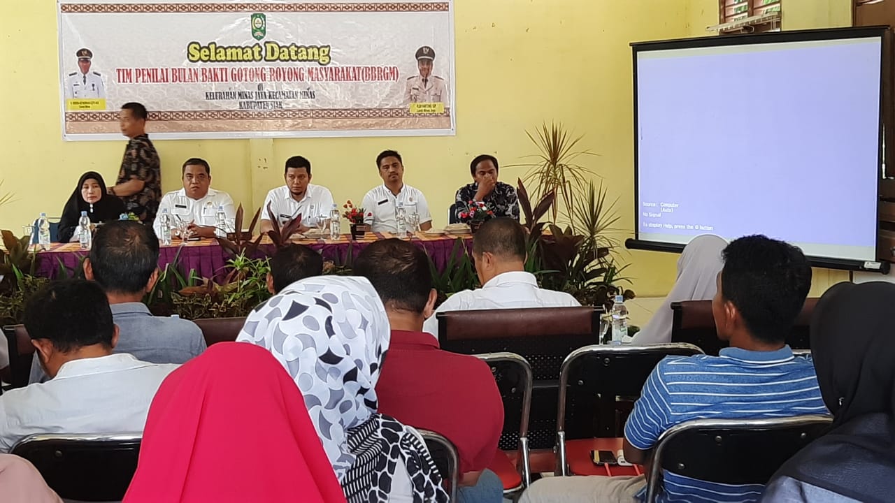 Tim Penilai BBGRM Kabupaten Siak Sambangi Kelurahan Minas Jaya, Lurah Rudi Jabarkan Ekspos Kegiatan