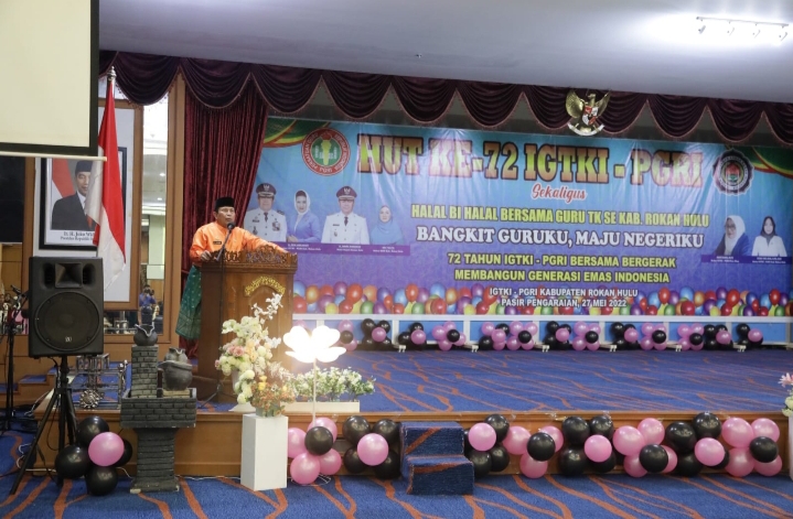 Bupati Rohul Ajak Guru TK Tidak Lelah Melahirkan Generasi Emas Untuk Masa Yang Akan Datang