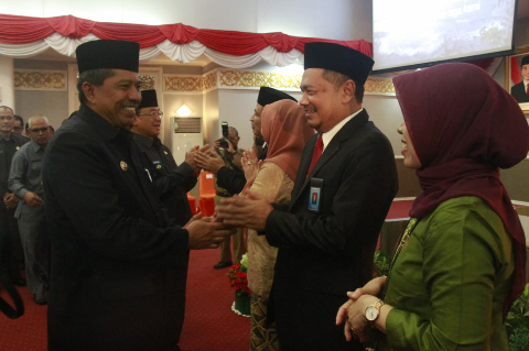 Kepala BPKP Riau Ichsan Fuady Dikukuhkan, Alfedri Sampaikan Tahniah