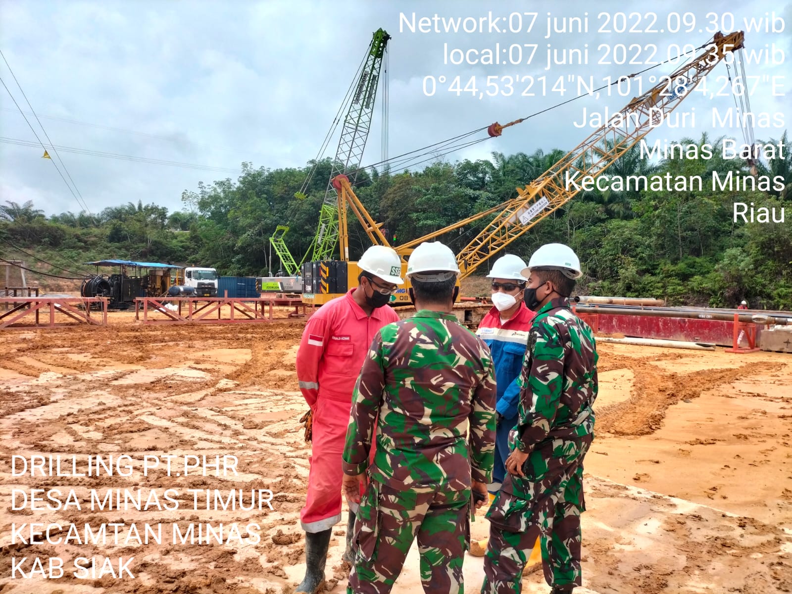 Serma Nasir & Serda Parjuni Giat Patroli Drilling Disejumlah Lokasi PT PHR Minas