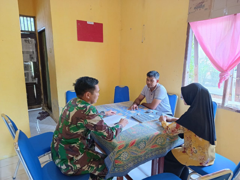 Babinsa Koramil 03/Minas Aktif Monitoring Pentahapan Pemilukada 2024 di Kantor PPK Kecamatan Minas