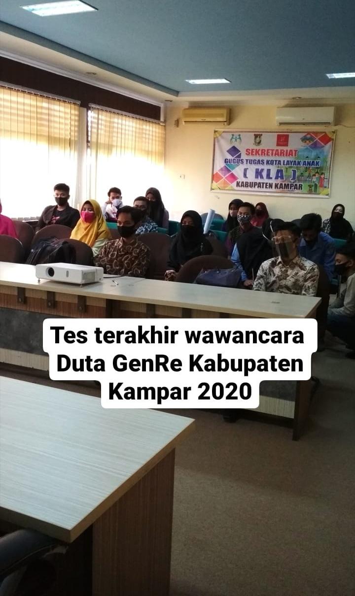DPPKBP3A Taja Ajang Pemilihan Duta Genre Kampar 2020