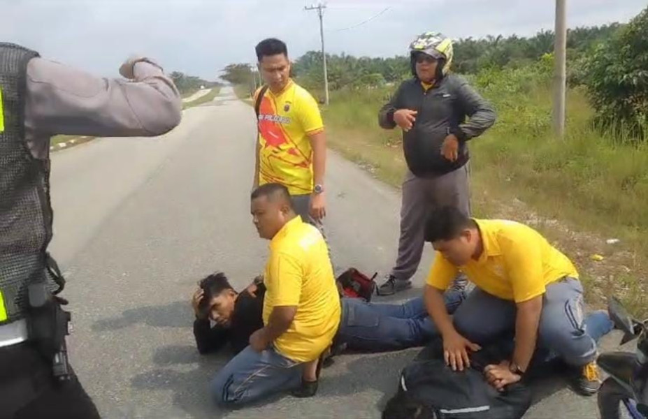 Begini Aksi Heroix Anggota Satlantas Polres Siak Tangkap Pelaku Jambret, Hingga Berikan Tembakan Peringatan