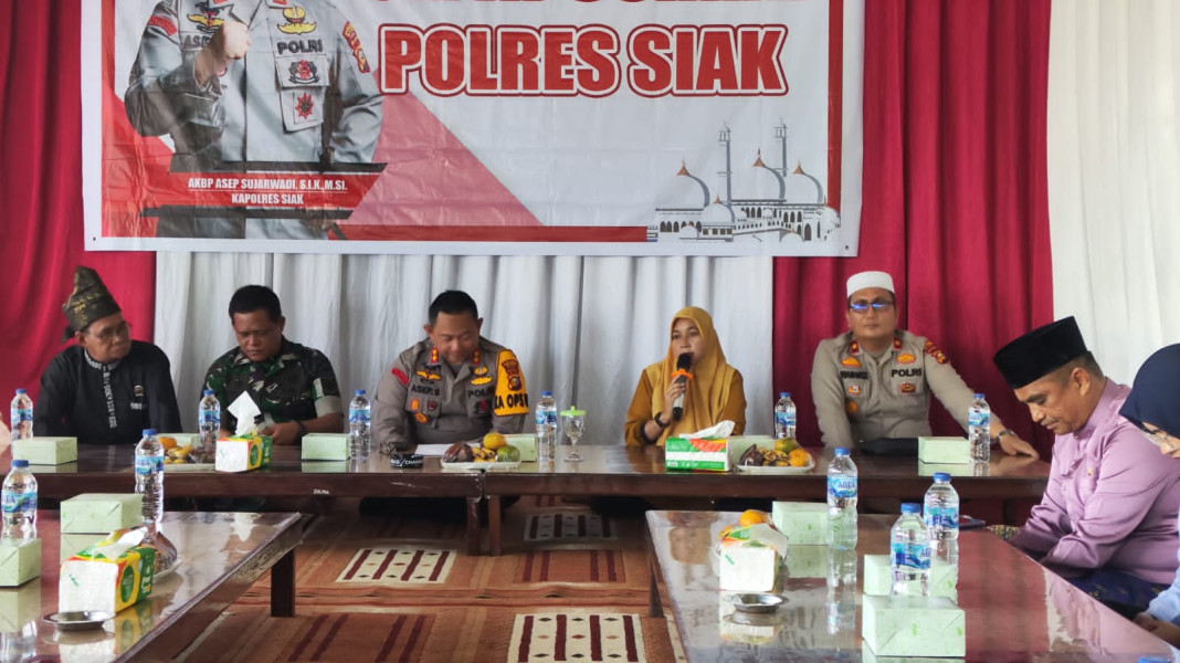 Danramil 03/Minas Diwakili Bati Tuud Serma Muhammad Nasir Hadiri Acara Jum'at Curhat Kapolres Siak