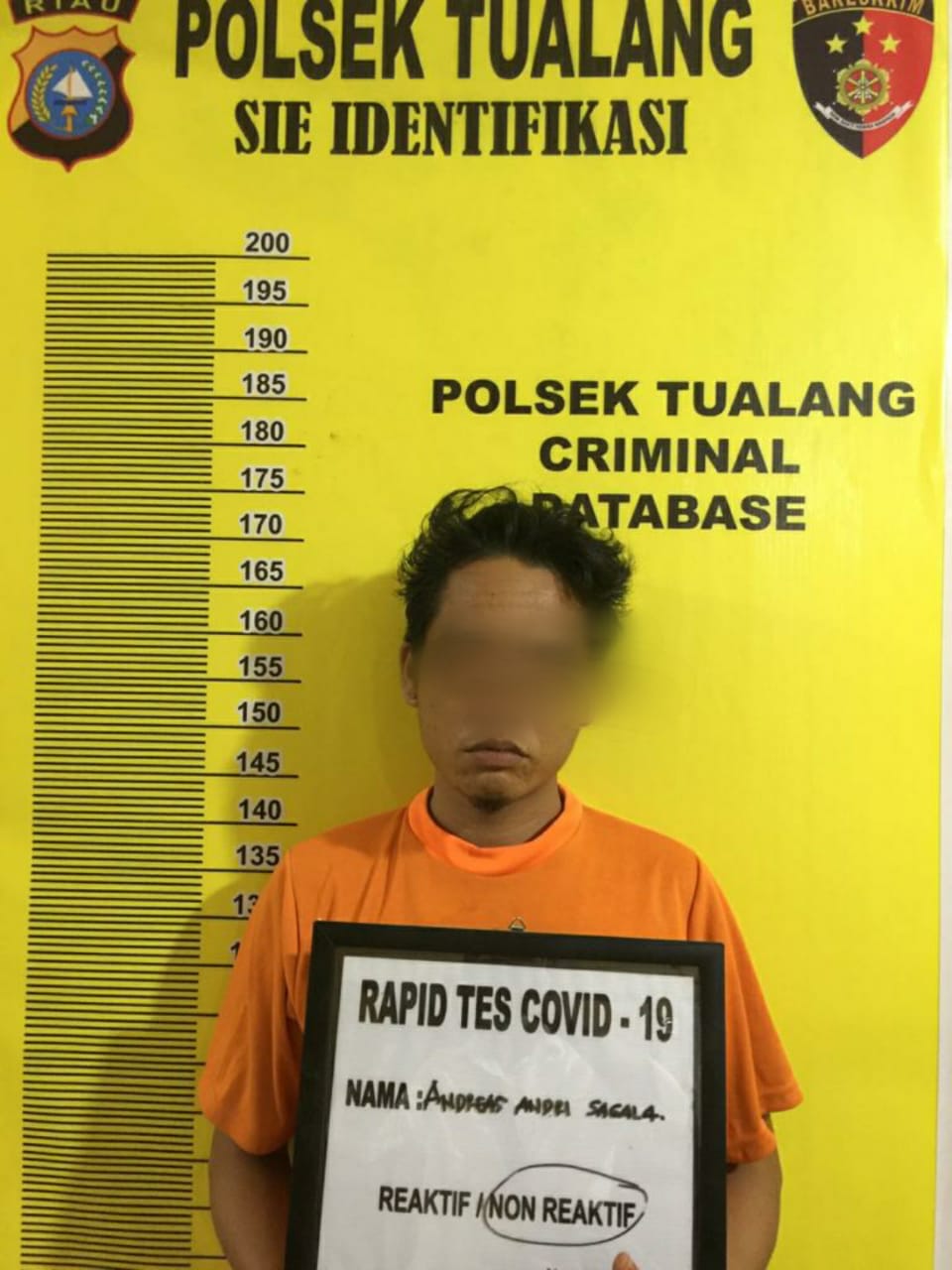 Konsumsi Narkoba Jenis Sabu, Seorang Pria Di Perawang Ditangkap Polsek Tualang