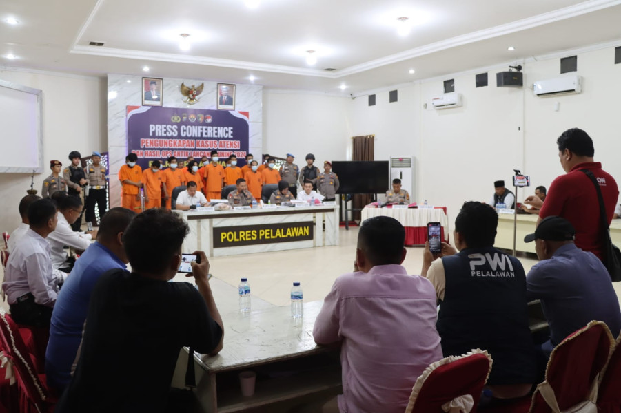 Kapolres Pelalawan Ungkap Hasil Operasi Antik Lancang Kuning 2024