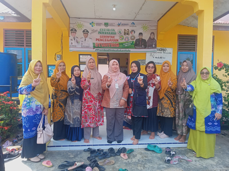 Tim Satgas Stunting Rohul Gelar Gerakan Pengukuran & Intervensi Serentak Pencegahan Stunting 2024