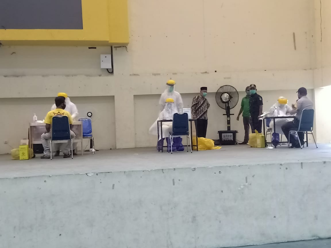 Satu Dari 40 ODP di Tualang Siak Hasil Rapid Testnya Positif Covid-19
