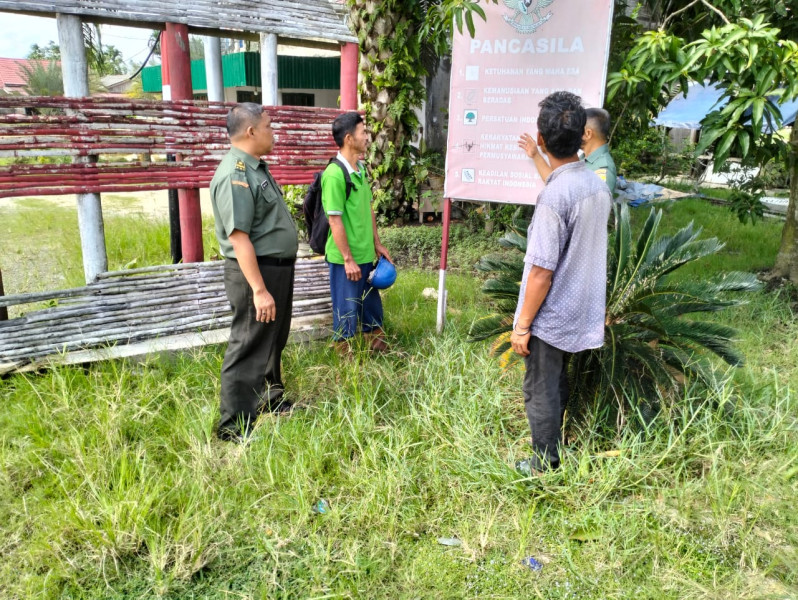 Babinsa Pelda Ramli Nasution & Serda L.Syahdanur Selalu Sosialisasikan Nilai-nilai Pancasila Kepada Warga Binaan