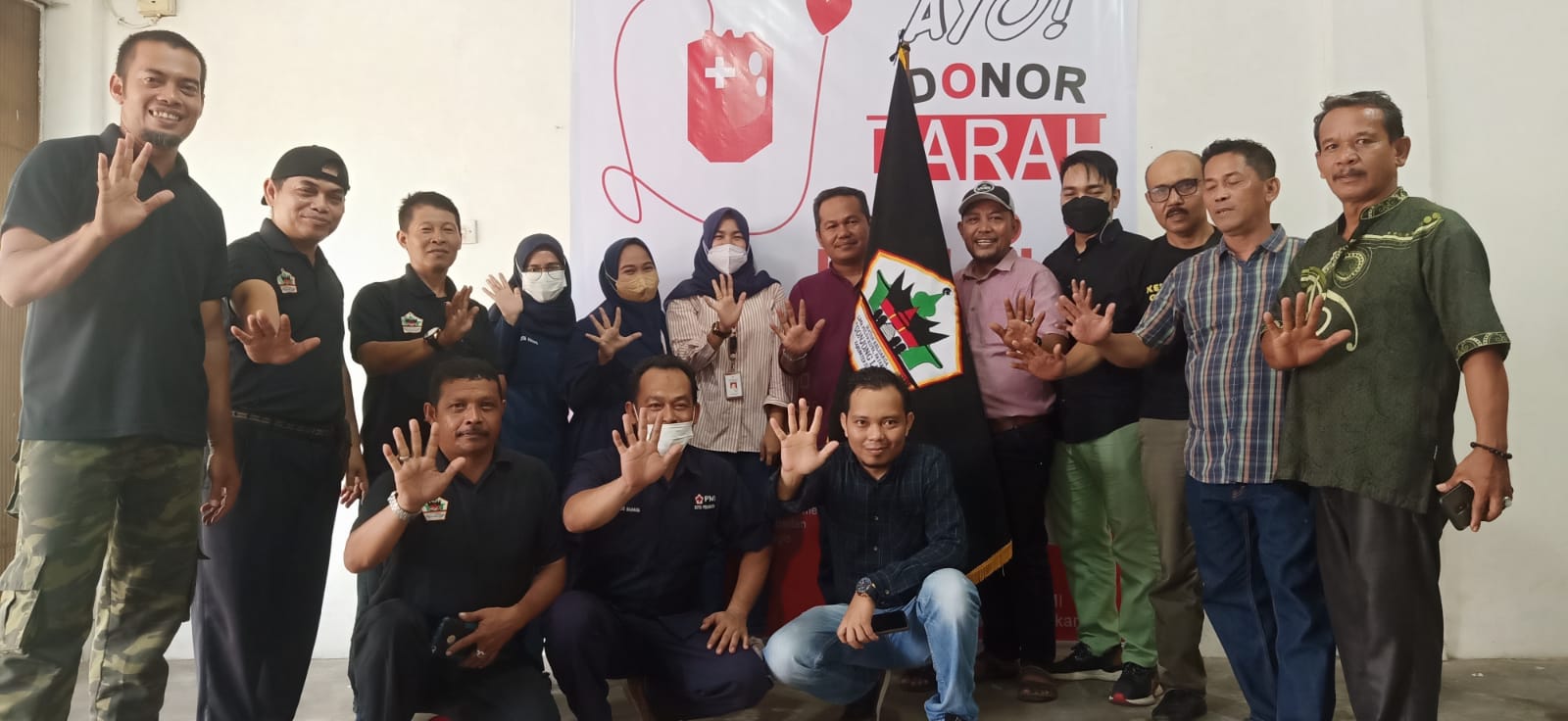 Bekerjasama Dengan PMI, Gonjong Limo Kabupaten Siak Gelar Baksos Donor Darah