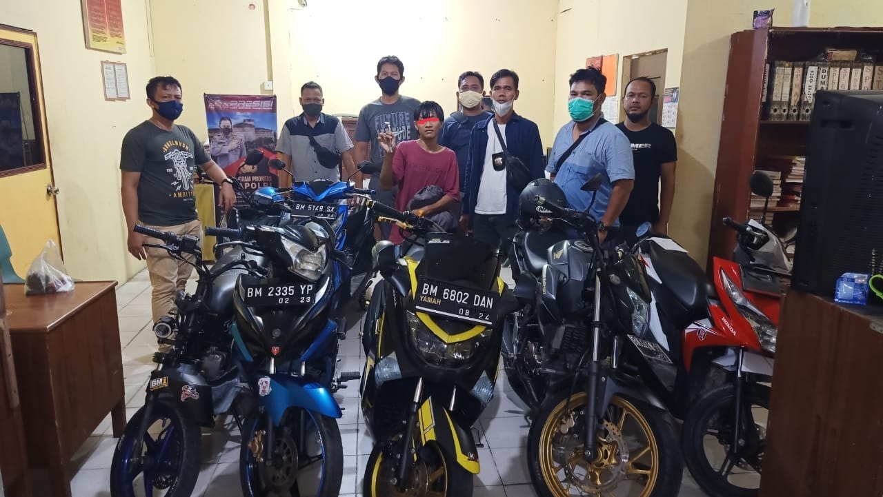 Polsek Tualang Berhasil Ungkap Kasus Pencurian Sepeda Motor