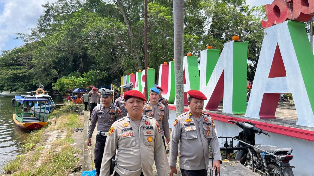 Libur Idul Fitri, Polres Inhu Siagakan Personel di Tempat Rekreasi dan Keramaian