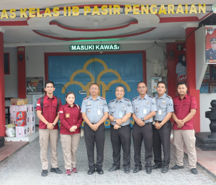 Lapas Kelas II B Pasir Pengaraian Terima Kunjungan Tim Monev Divisi Pemasyarakatan Kanwil Kemenkumham Riau
