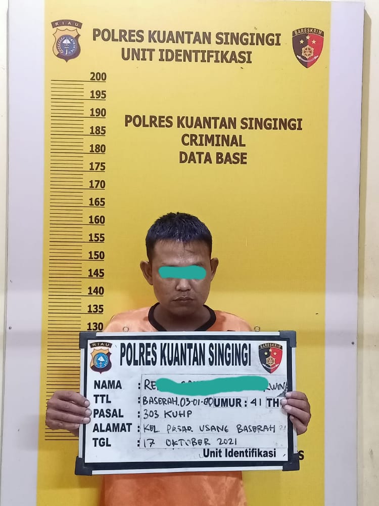 Kembali, Pelaku Judi TOGEL Online ditangkap Sat Reskrim Polres Kuansing