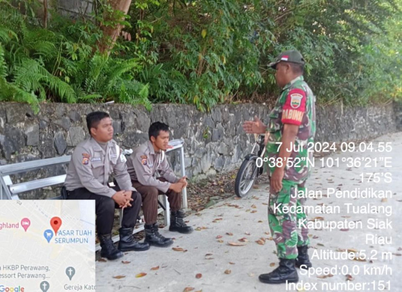 Sertu Sahidin Imbau Masyarakat Di Kelurahan Perawang Agar Peduli Kebersihan Lingkungan Dan Kesehatan
