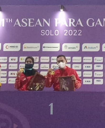 Mantap.......! Atlet NPCI Asal Riau Kembali Tambah  Medali Di ASEAN Para Games Solo