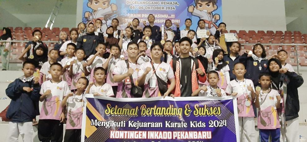 slot terbaru 2023 Inkado Pekanbaru Borong Medali di Karate Kids Riau Open 2024