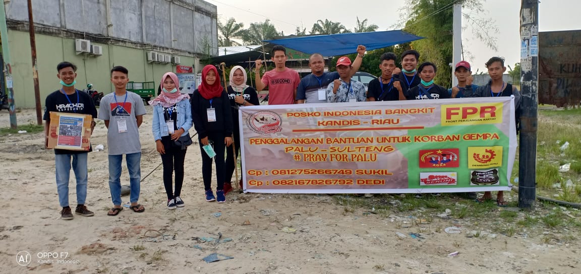Ternando.S Dukung Penggalangan Bantuan Organisasi Kepemudaan Kandis Untuk Sulawesi