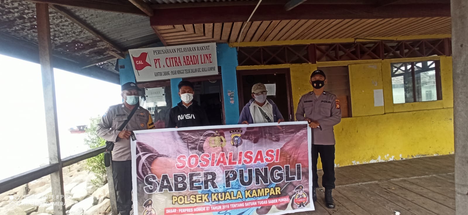 Tertuang Dalam Perpres Nomor 87 Tahun 2016, Polsek Kuala Kampar Sosialisasi Pungli