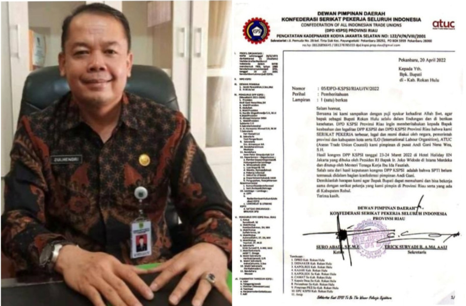 Disnaker Rohul Akan Verifikasi Ulang Keanggotaan Serikat Buruh Berdasarkan Surat DPD KSPI Riau