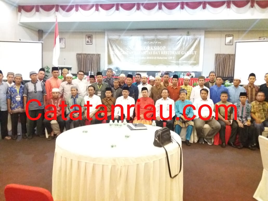 BRG Mengadakan Workshop Peningkatan Da'i Restorasi Gambut Regional Sumatera Di Siak